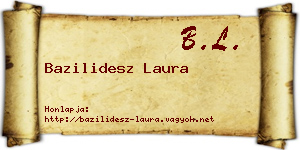 Bazilidesz Laura névjegykártya