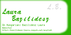 laura bazilidesz business card